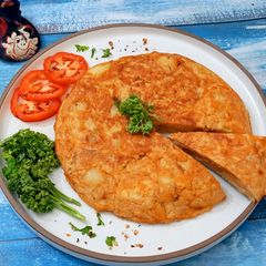 A picture of Tortilla Espanola (Spanish Omelette).