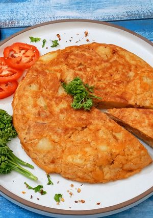 A picture of Tortilla Espanola (Spanish Omelette).