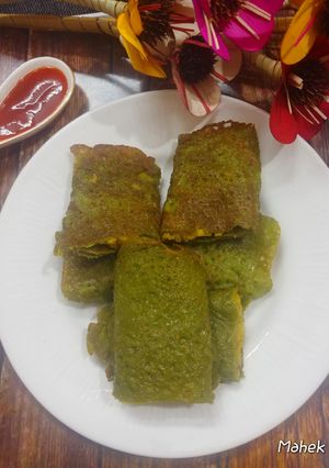 পালক আলুর পাটিসাপটা (palak alu partisapta recipe in bengali) রেসিপির প্রধান ছবি