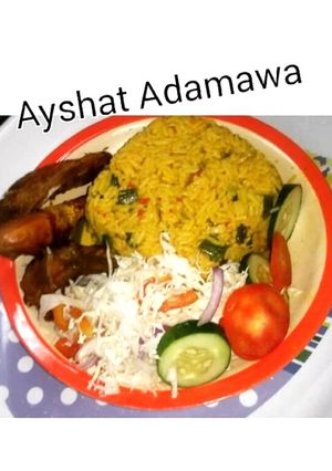 A picture of Jollof rice.