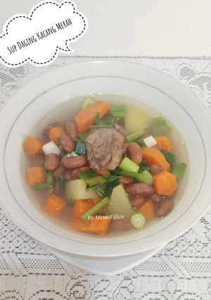 Foto resep Sup Daging Kacang Merah