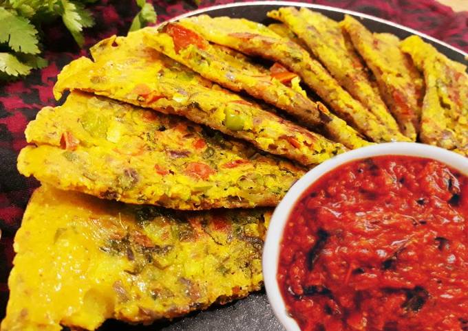 Giant Stuffed Savoury pancake Recipe