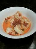 Brad's chorizo and garlic prawns