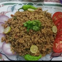 A picture of Hari mirch Qeema.