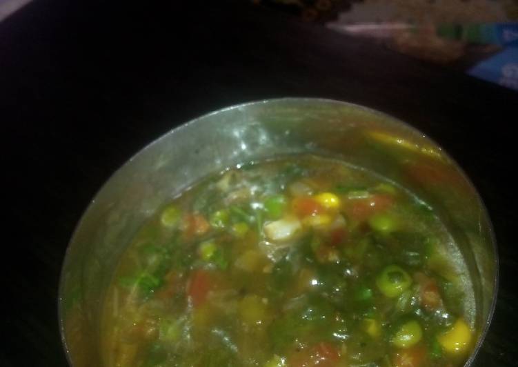Mix vegetables soup