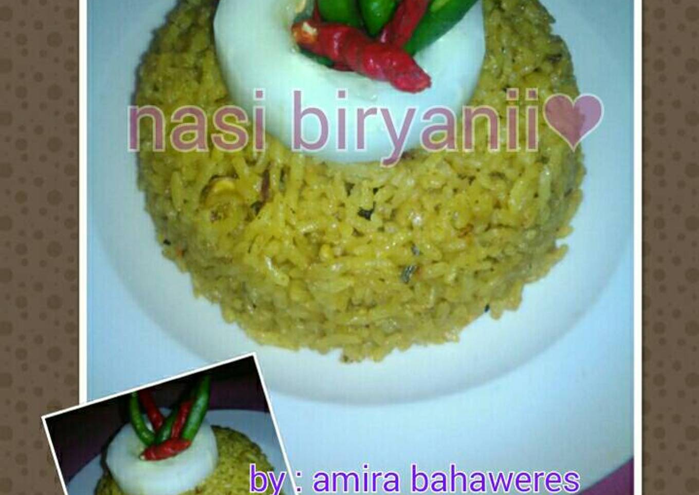 Nasi biryani sederhana
