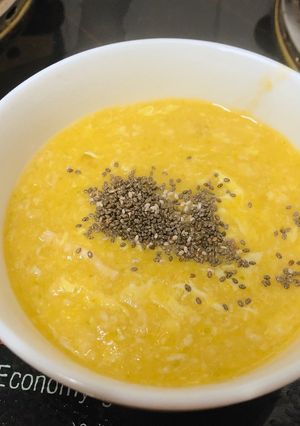 Hình của món Soup bắp rau củ cho bé.
