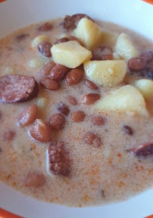 Habart bableves recept fotója