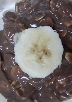 صورة لوصفة شوفان بالموز الشوكولاتة