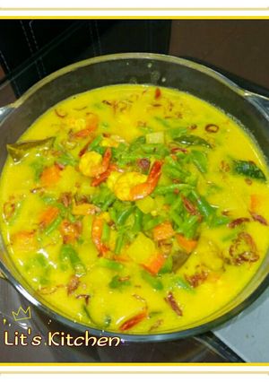 Foto resep Udang buncis kuah santan