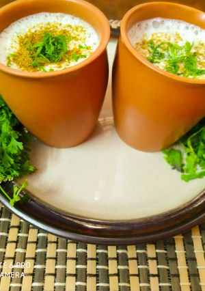 A picture of Minty buttermilk.