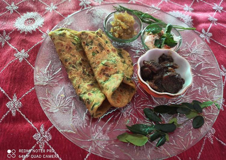 Step-by-Step Guide to Prepare Ultimate #Ga4#Week 20 Moringa Palak Thepla