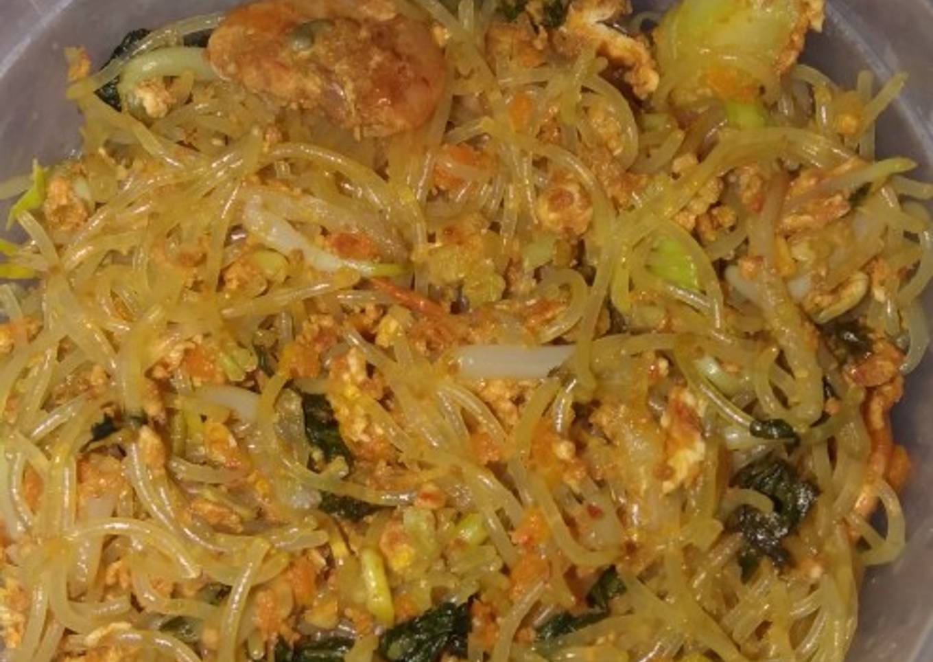 Cara Gampang Menyiapkan Mie Hun Udang Telur Anti Gagal