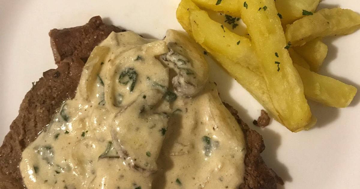 Resep Steak With Creamy Mushroom Sauce Oleh Anya Harahap Anyaharahap Cookpad
