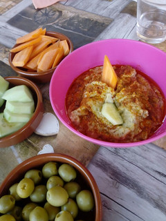 Una foto de Hummus de garbanzos