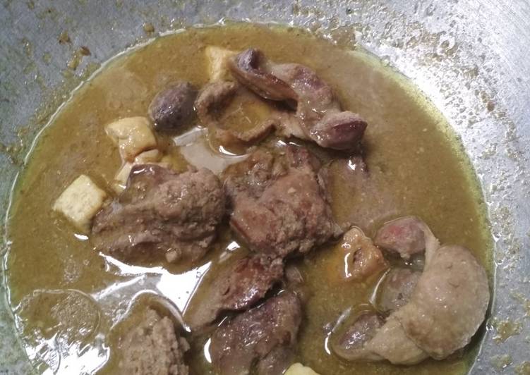 Bahan Membuat Ati ampela kuah kuning, Enak Banget