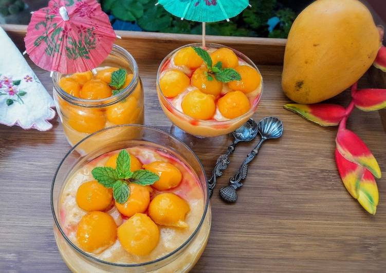 Step-by-Step Guide to Make Homemade Easy Mango Sago Pearl Swirl