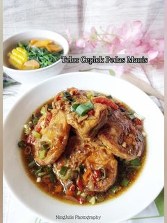 Foto resep Telor Ceplok Pedas Manis