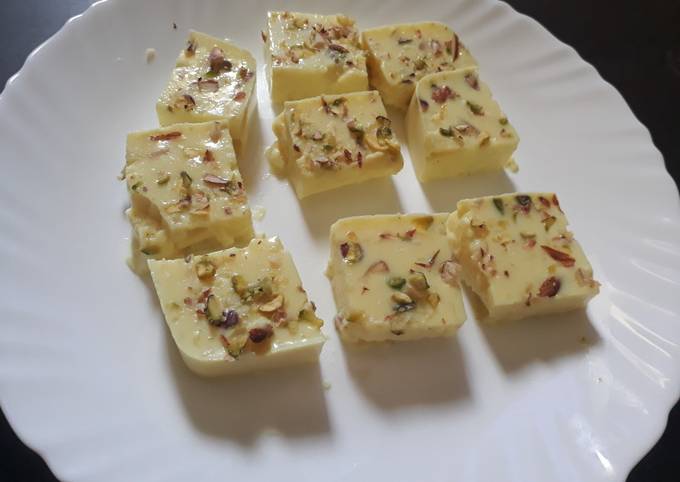 Recipe of Favorite Badam Kesar pudding (eggless)