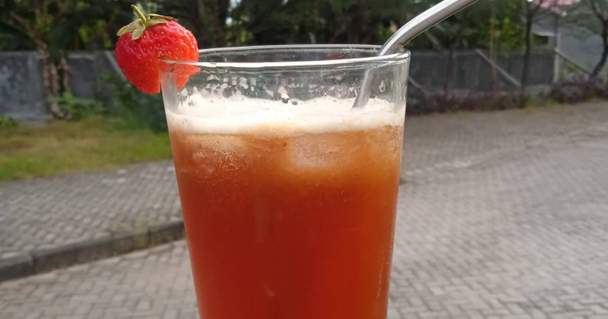 Resep Jingle On The Rock (Strawberry Japanese Iced Coffee) oleh