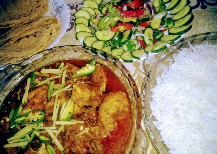 Recipe of Autumn Chicken highway karahi with rice
