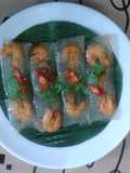 Banh Bot Loc Wrapped in Banana Leaves