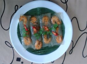 Hình của món Bánh Bột Lọc Gói Lá Chuối.