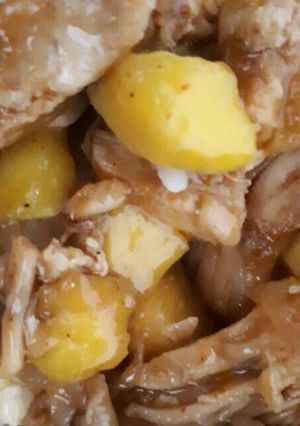 Foto resep Ayam Mentega dengan Mangga Muda