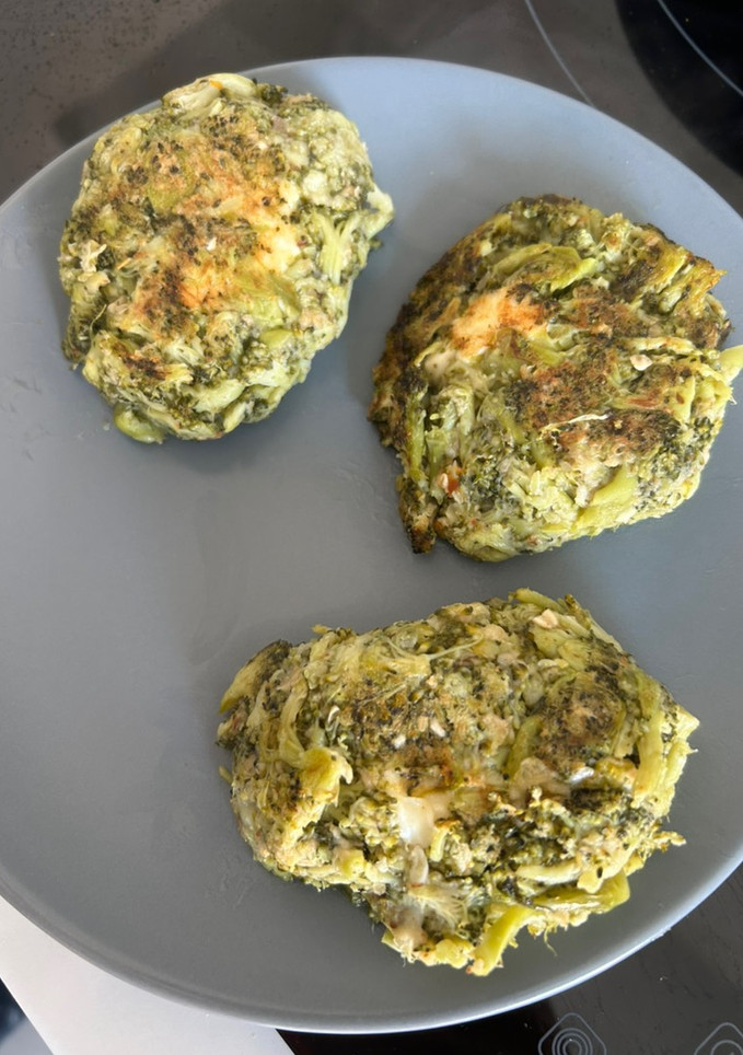 Una foto de Hamburguesas de Brócoli