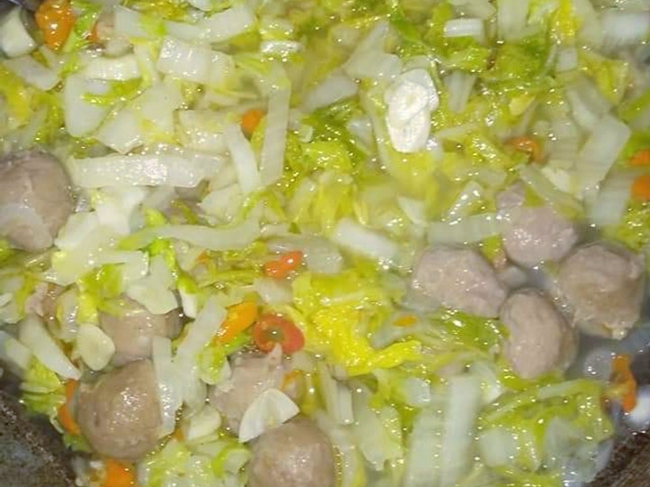 Resep Tumis sawi putih baso, Enak