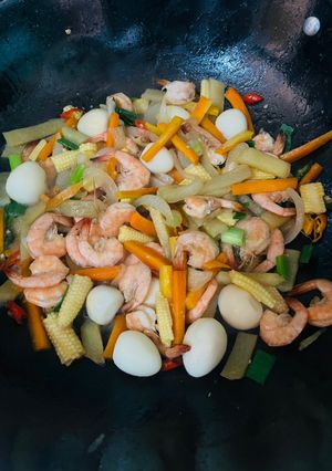 Foto resep Tumis udang sayuran