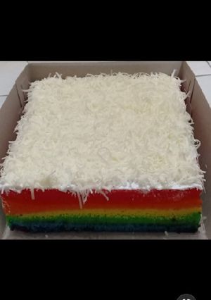Foto resep Rainbow cake ide jualan