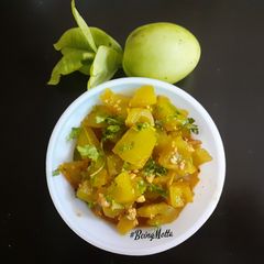 A picture of Green Tomato Sabzi.