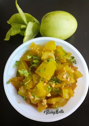 A picture of Green Tomato Sabzi.