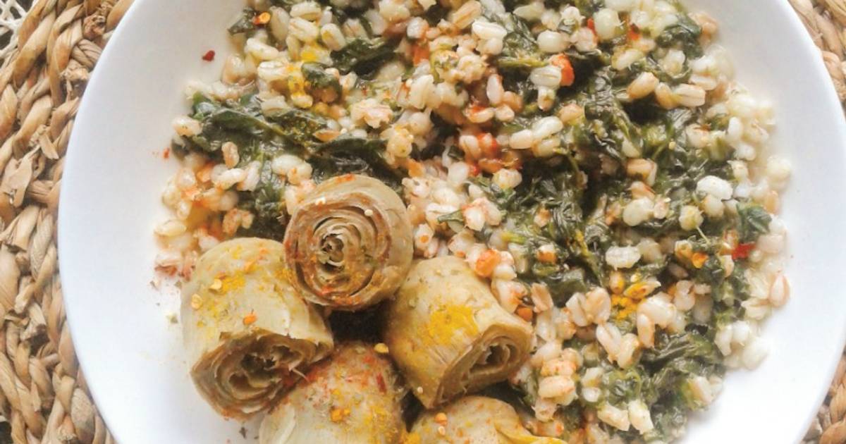 Ricetta Risoorzofarro con verdura e carciofi (ricetta light) di