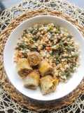 Riso-orzo-farro con verdura e carciofi (ricetta light)
