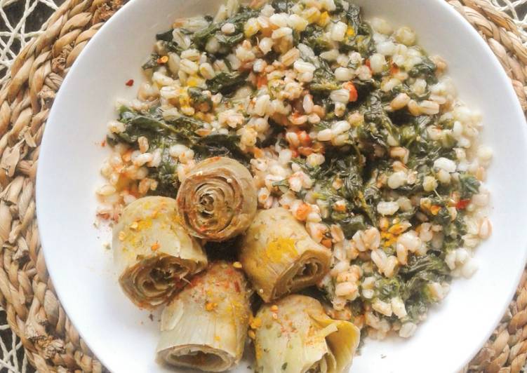 How to Cook Appetizing Riso-orzo-farro con verdura e carciofi (ricetta
light)
