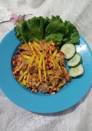 Foto resep Tempe Penyet Teri Sambal Mangga