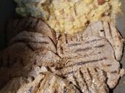 A picture of potatoes cornmeal