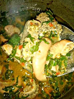 A picture of Assorted meat peppersoup.