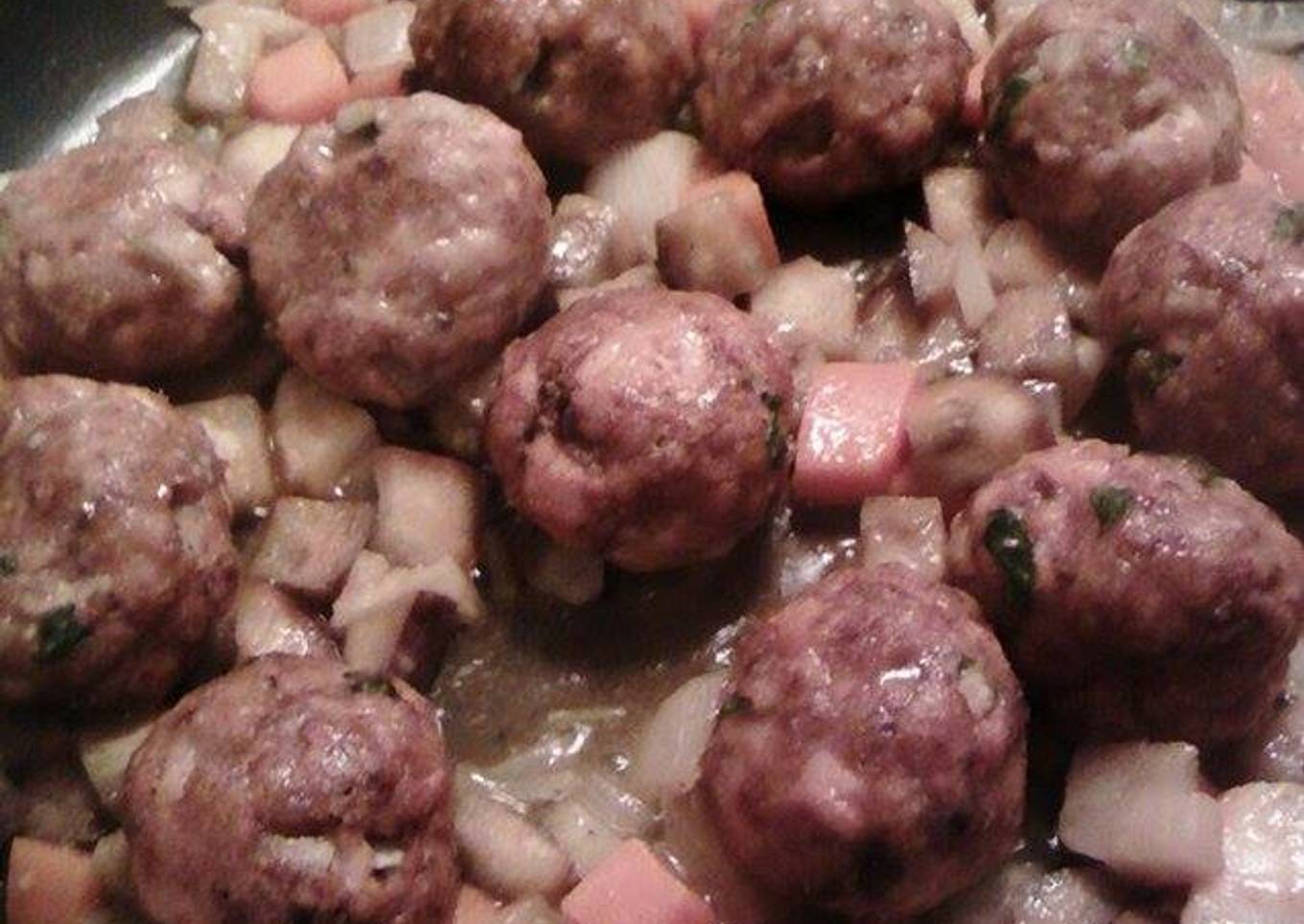 Albóndigas ultraligeras de pollo con verduras