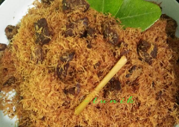 Ini dia! Resep termudah buat 146. Serundeng Daging dijamin nagih banget