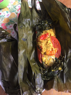 Foto resep Pepes ikan kembung daun singkong