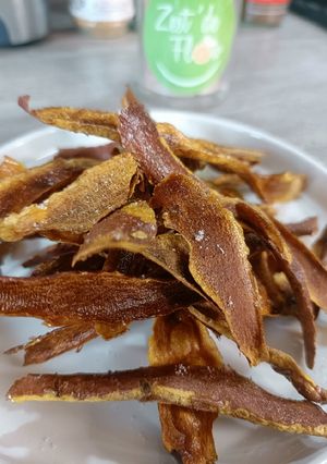 Une photo de 🍠 Chips d'épluchures de Patates douces (antigaspi)