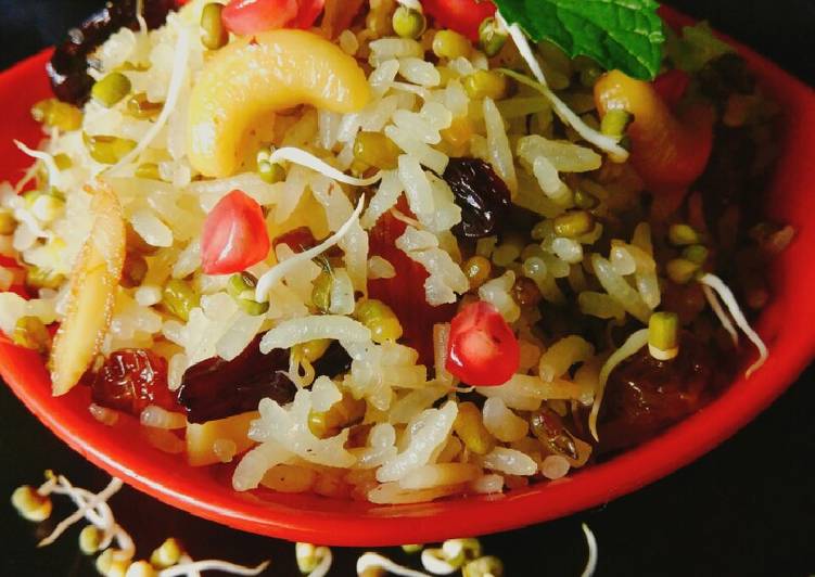 How to Refreshing Eating on a Dime Sprouts green gram rice # global cuisine #post_1