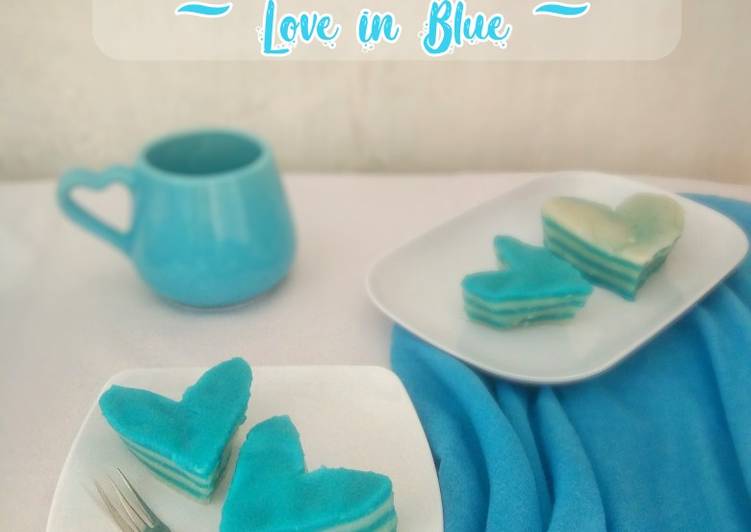 Kue Lapis Love in Blue