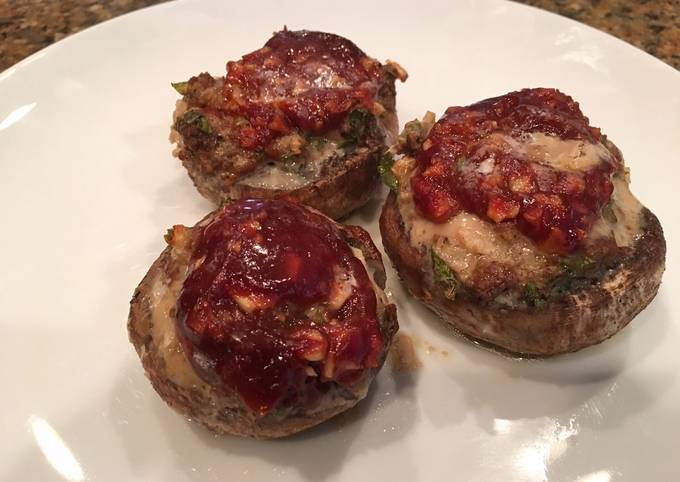 Simple Way to Prepare Speedy Swiss-style Stuffed Mushroom