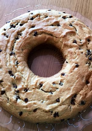 A picture of Yogurt and Chocolate Chip Bundt Cake (Egg-Free and Extra Soft).