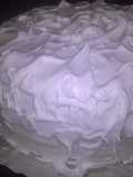 Torta matera de vainilla 1234 con baño de merengue suizo