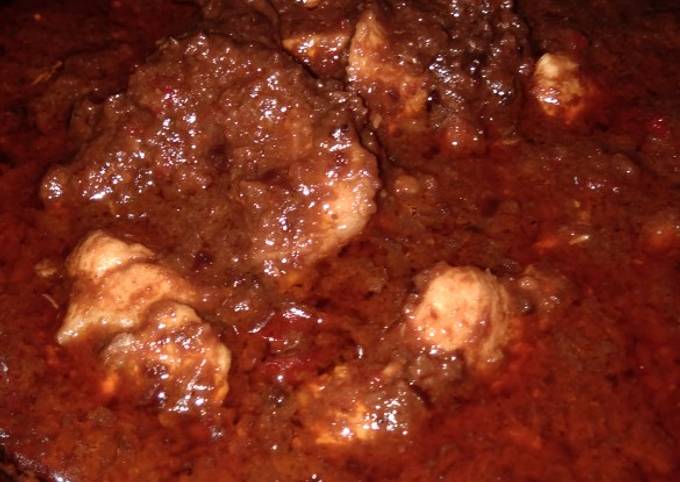 Resep: Ayam sambal kacang/bumbu sate Sederhana Dan Enak